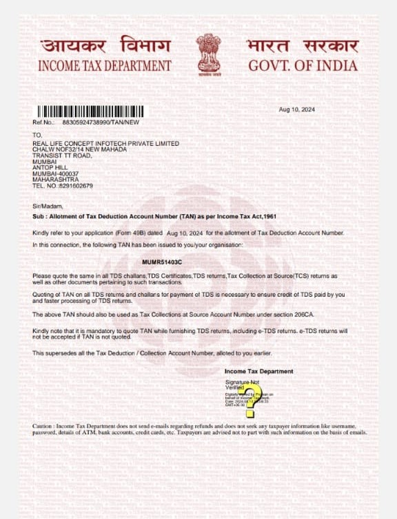 Real Life Concept Infotech Pvt Ltd